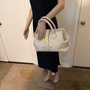 Louis Vuitton Vintage Lingenieux PM Cream Leather Suhari Bag